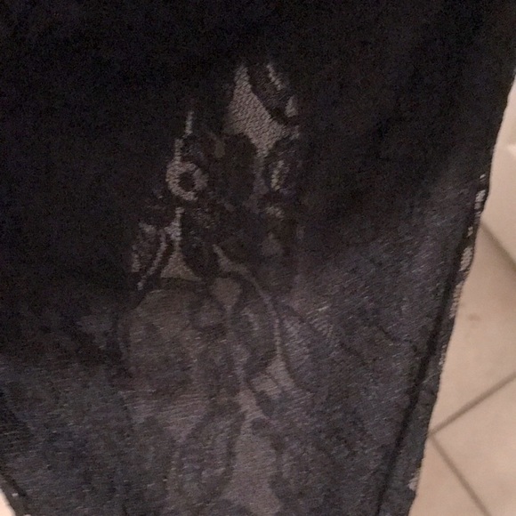 MAC & JAC Black lined Lacey mini Skirt size Lg NWT - Picture 4 of 12